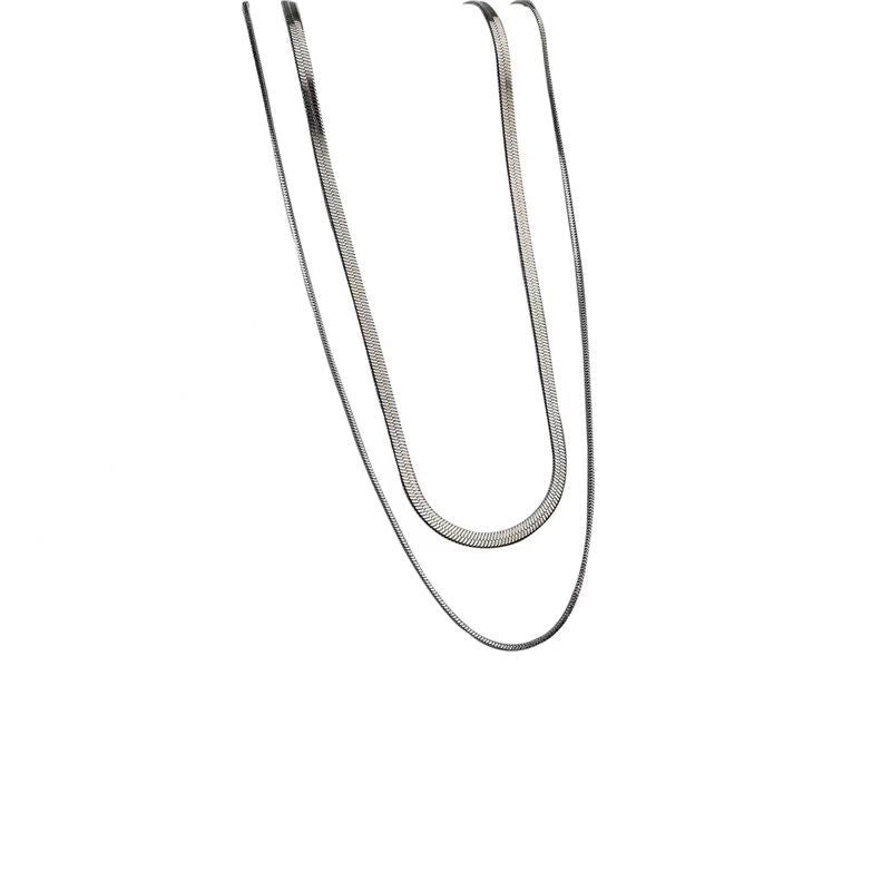 Wholesale Double layered necklace clavicle chain